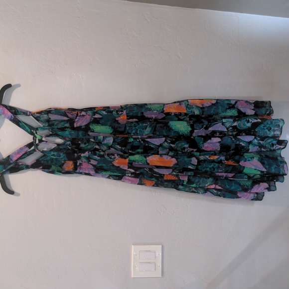 MODA INTERNATIONAL FLOWY HIGH LOW SUMMER DRESS - Picture 6 of 8